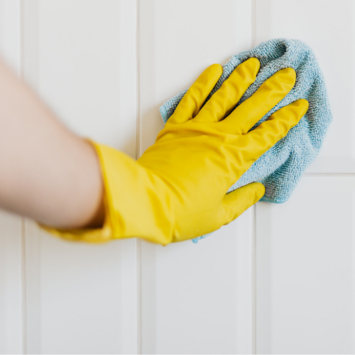 Yellow Latex Household Gloves
