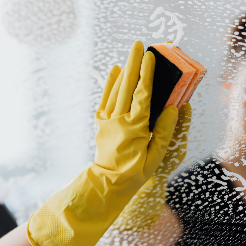 Yellow Latex Household Gloves - Image 3