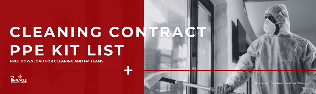 Cover of the Pinnacle Protection Enterprises cleaning contract PPE kit list